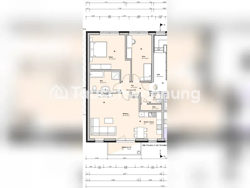 Tauschwohnung: 3-Zimmer-Wohnung in Reinickendorf, 93 m² — photo 1